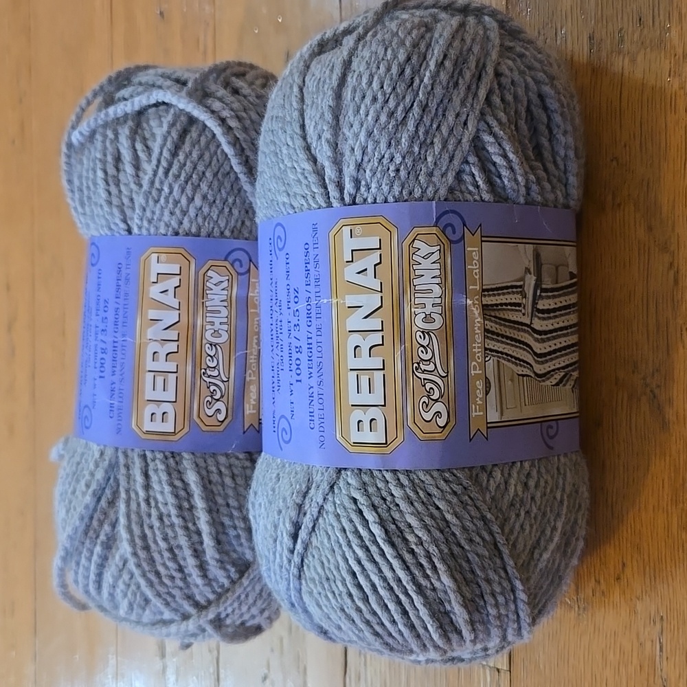 Lot Of 2 Bernat Softee Chunky